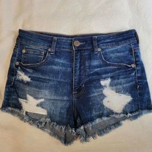 Hi-Rise shortie Distressed Shorts Size 8